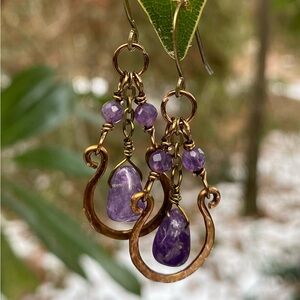 Amethyst Dangle Earrings